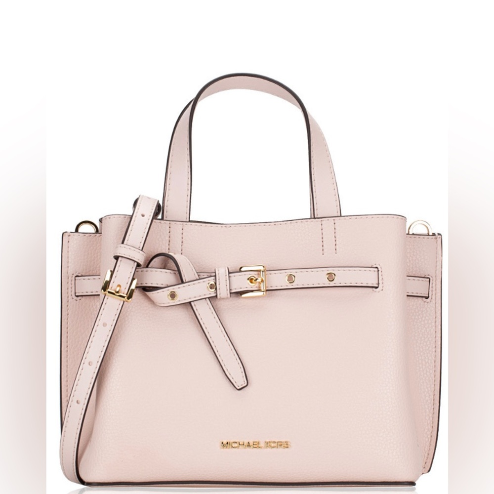 Michael Kors Pebbled Leather Purse - Powder Blush Pink.